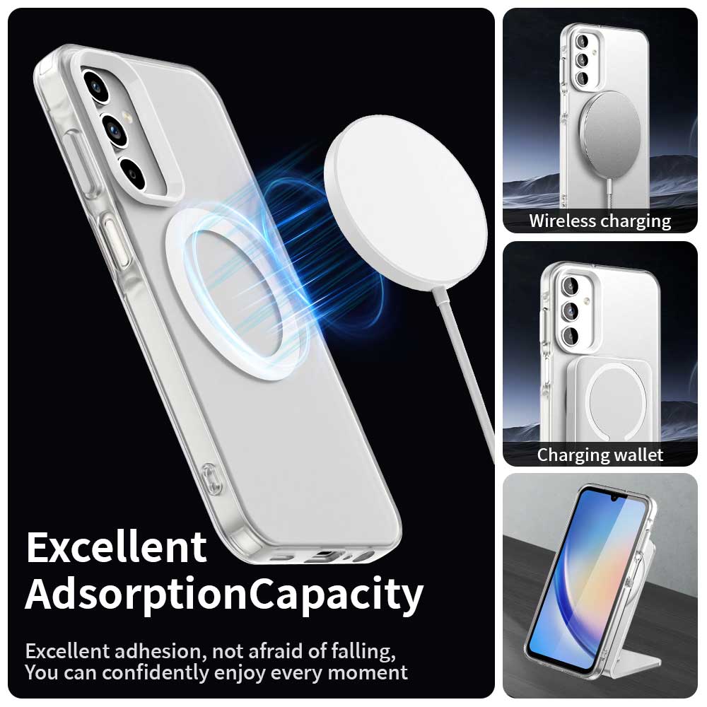 Husa de protectie Techsuit CandyCase MagSafe compatibil cu Samsung Galaxy A35 5G, Alb