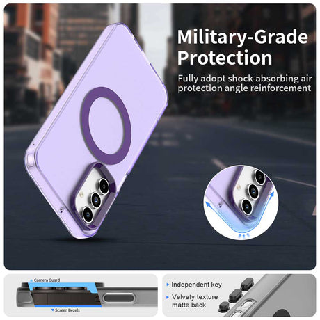 Husa de protectie Techsuit CandyCase MagSafe compatibil cu Samsung Galaxy A15 4G / A15 5G, Mov