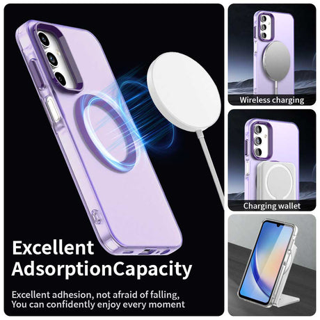 Husa de protectie Techsuit CandyCase MagSafe compatibil cu Samsung Galaxy A15 4G / A15 5G, Mov