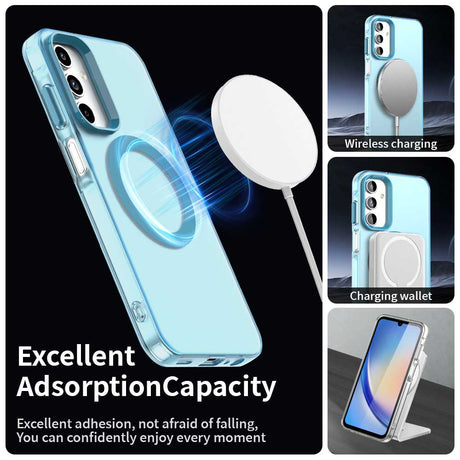 Husa de protectie Techsuit CandyCase MagSafe compatibil cu Samsung Galaxy A15 4G / A15 5G, Albastru