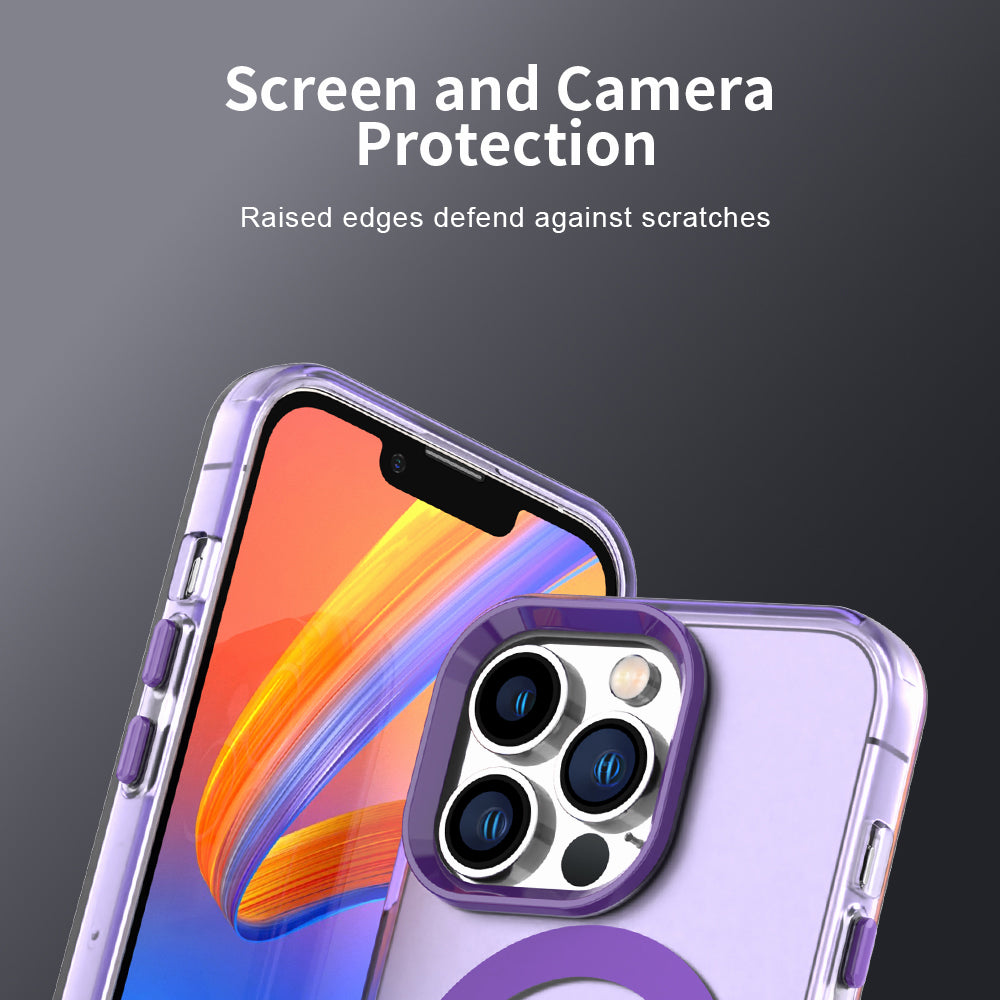 Husa de protectie Techsuit CandyCase MagSafe compatibil cu iPhone 14 Pro, Mov