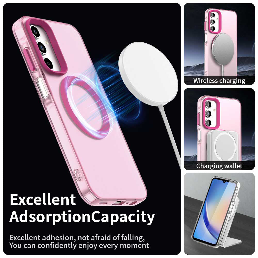 Husa de protectie Techsuit CandyCase MagSafe compatibil cu Samsung Galaxy A15 4G / A15 5G, Roz