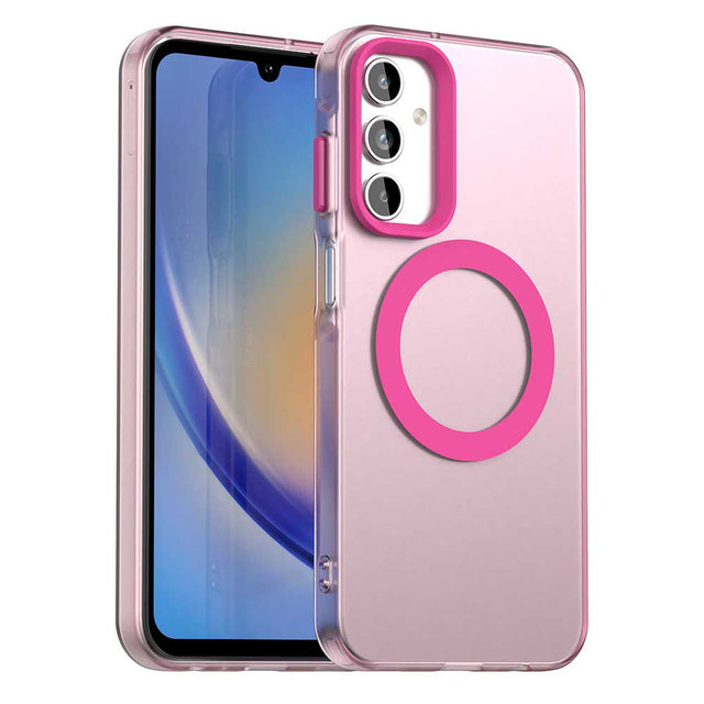 Husa de protectie Techsuit CandyCase MagSafe compatibil cu Samsung Galaxy A15 4G / A15 5G, Roz