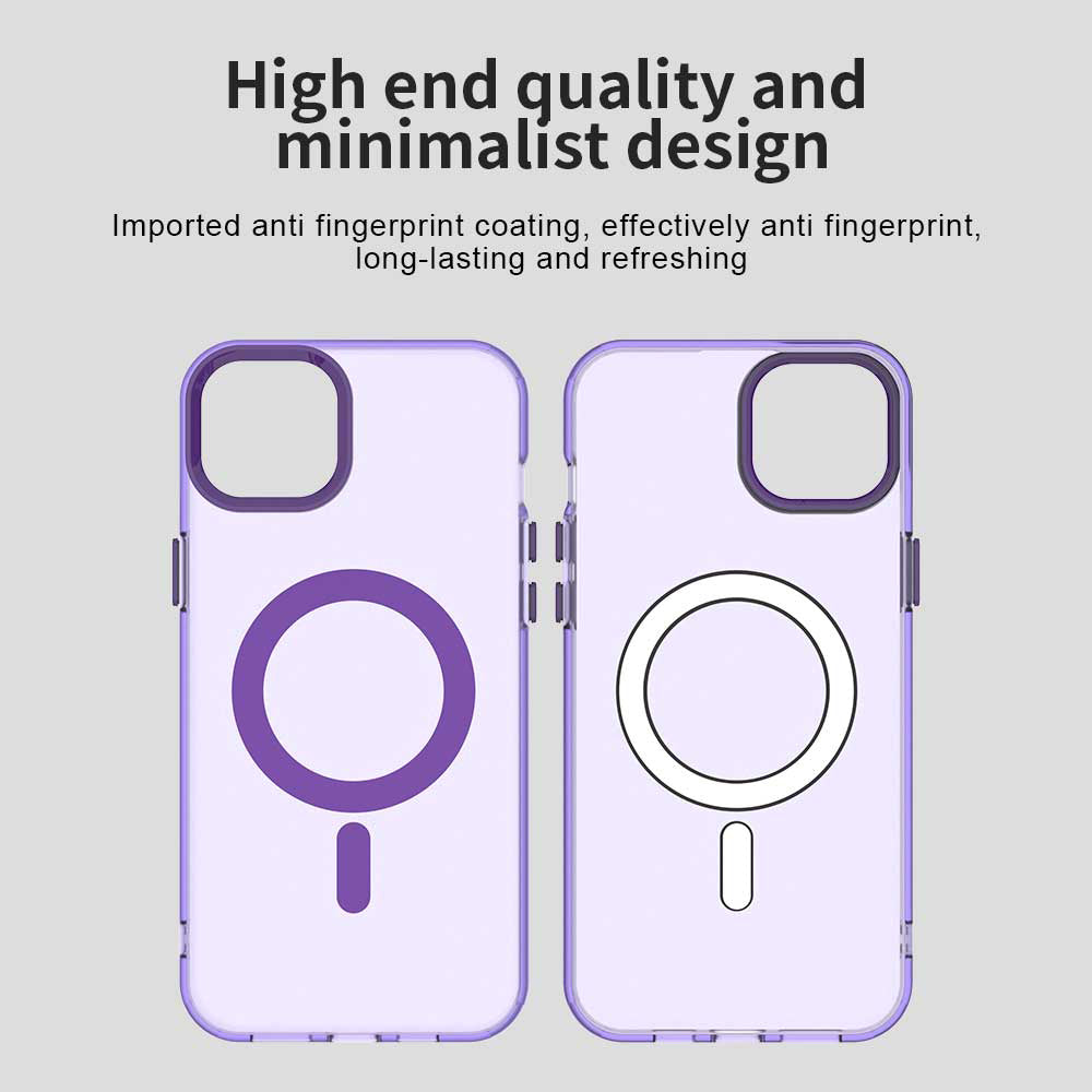 Husa de protectie Techsuit CandyCase MagSafe compatibil cu iPhone 15, Mov