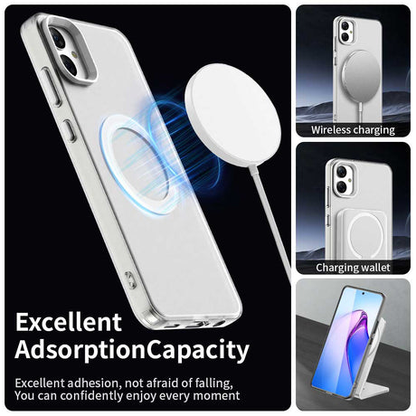 Husa de protectie Techsuit CandyCase MagSafe compatibil cu Samsung Galaxy A05, Alb