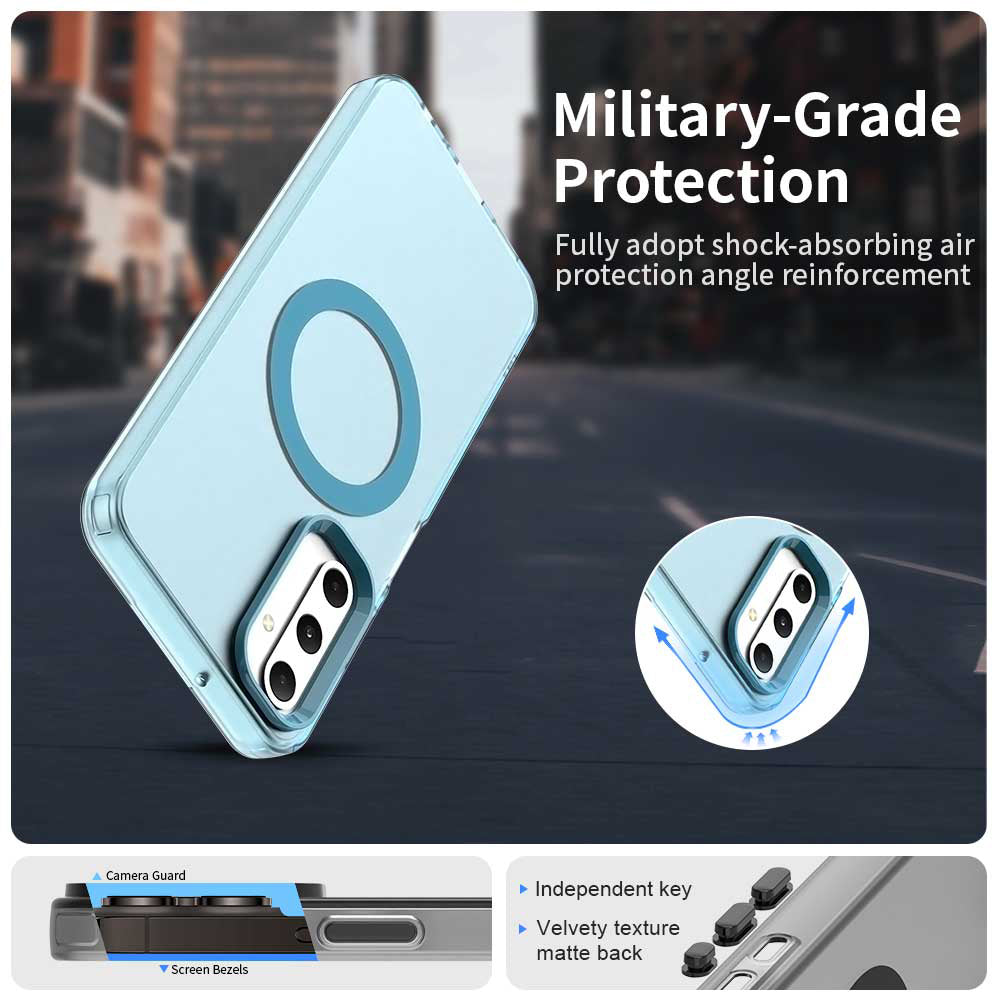 Husa de protectie Techsuit CandyCase MagSafe compatibil cu Samsung Galaxy A05s, Albastru