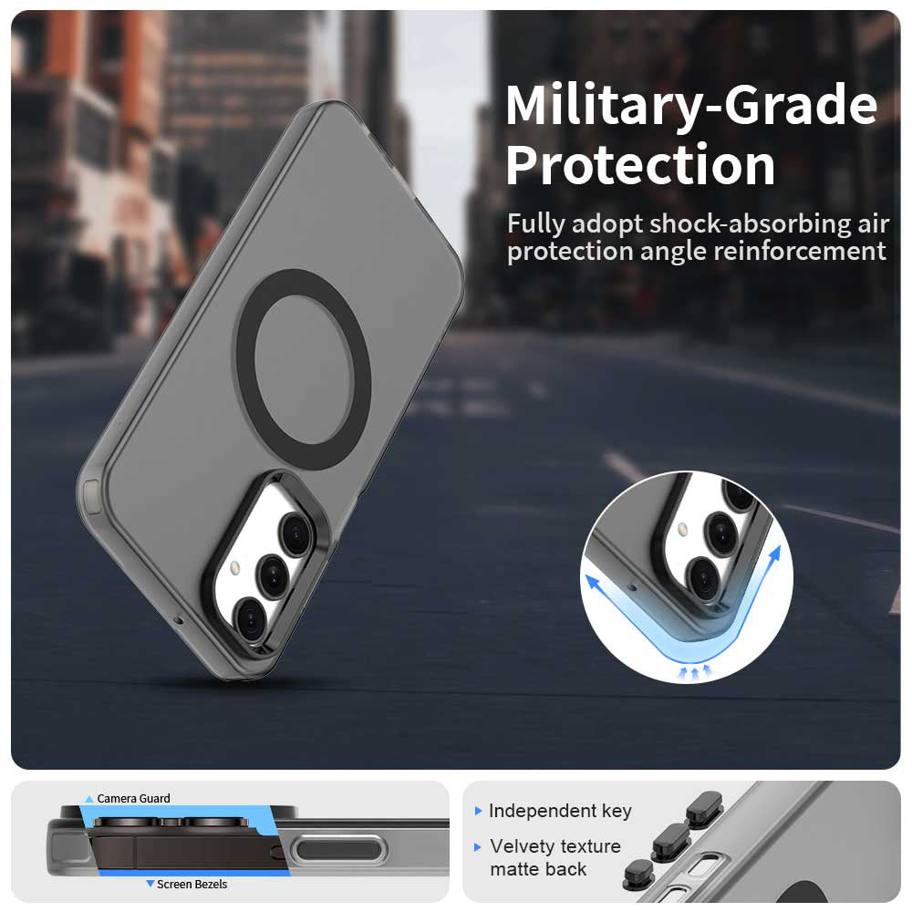 Husa de protectie Techsuit CandyCase MagSafe compatibil cu Samsung Galaxy A25 5G, Negru
