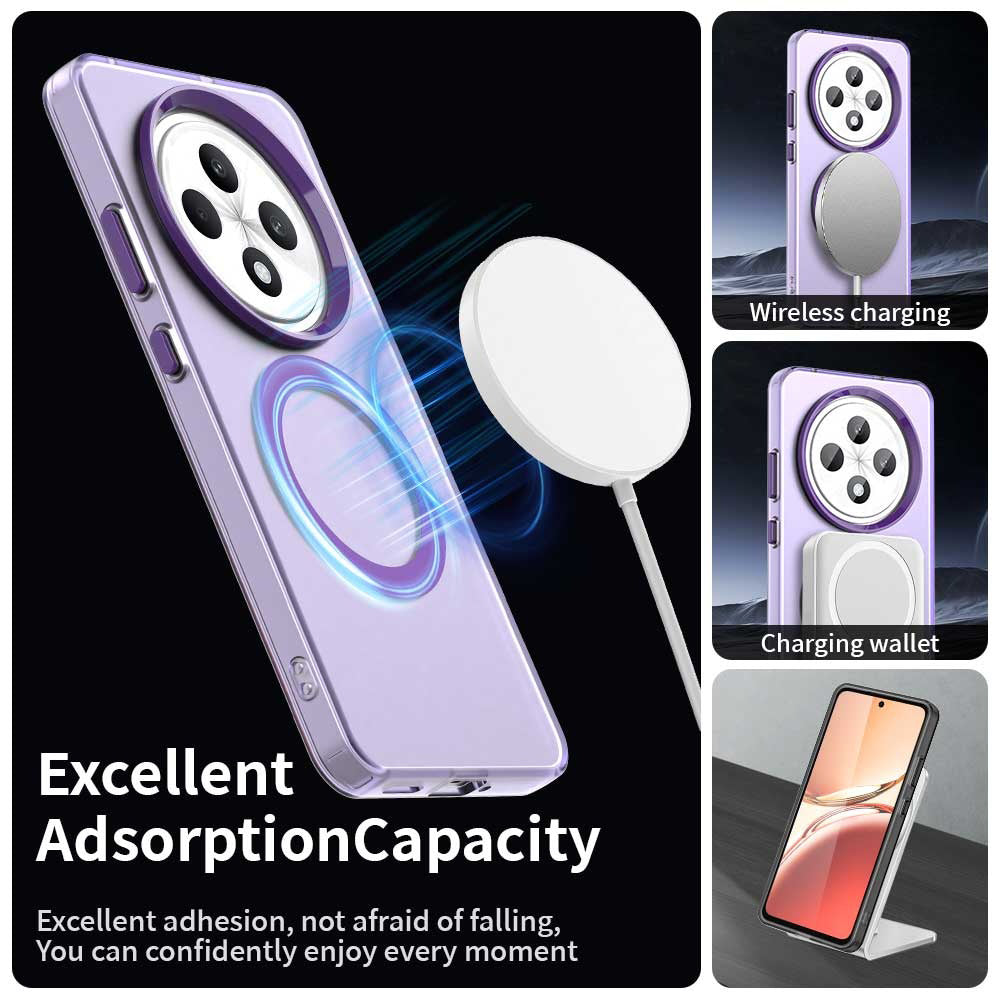 Husa de protectie Techsuit CandyCase MagSafe compatibil cu Oppo A40 4G / A60 5G, Mov