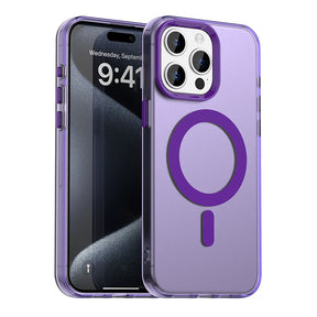 Husa de protectie Techsuit CandyCase MagSafe compatibil cu iPhone 15 Pro Max, Mov