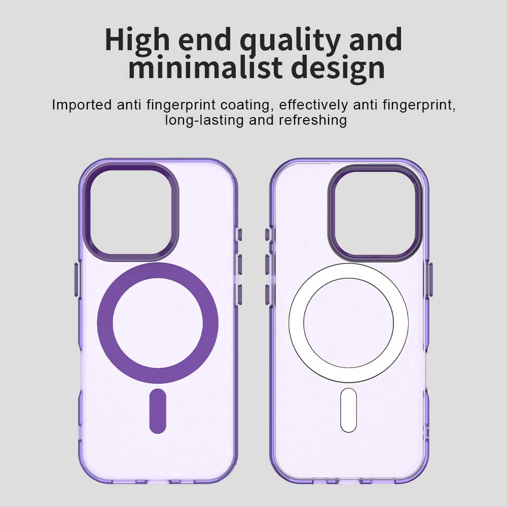 Husa de protectie Techsuit CandyCase MagSafe compatibil cu iPhone 15 Pro, Mov