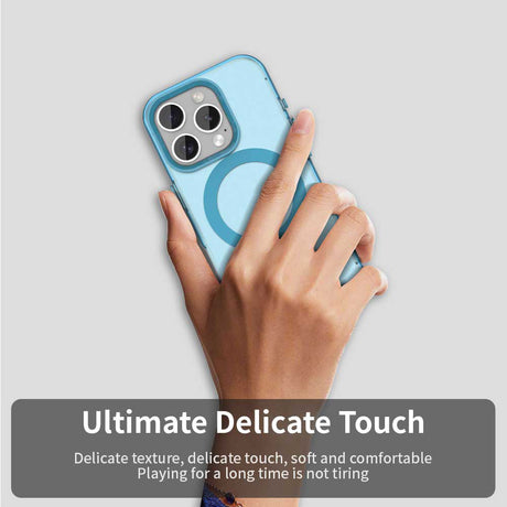Husa de protectie Techsuit CandyCase MagSafe compatibil cu iPhone 15 Pro, Albastru