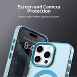 Husa de protectie Techsuit CandyCase MagSafe compatibil cu iPhone 15 Pro, Albastru