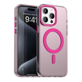 Husa de protectie Techsuit CandyCase MagSafe compatibil cu iPhone 15 Pro Max, Roz
