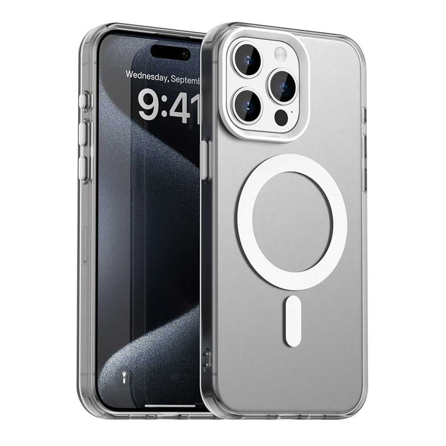 Husa de protectie Techsuit CandyCase MagSafe compatibil cu iPhone 15 Pro Max, Alb