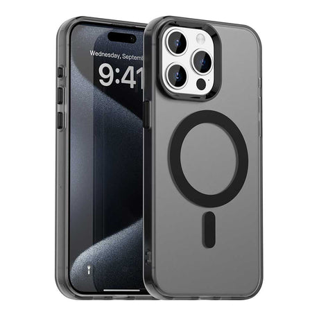 Techsuit CandyCase MagSafe fekete tok iPhone 15 Pro Max készülékhez