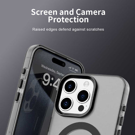 Techsuit CandyCase MagSafe fekete tok iPhone 15 Pro Max készülékhez