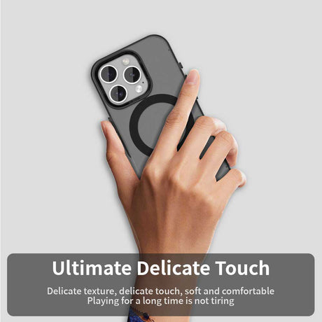 Techsuit CandyCase MagSafe fekete tok iPhone 15 Pro Max készülékhez