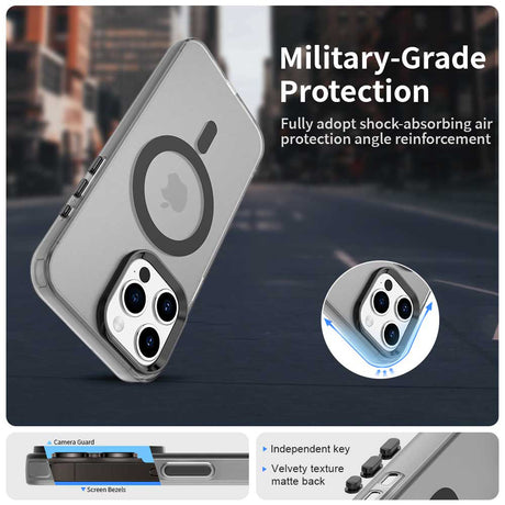 Techsuit CandyCase MagSafe fekete tok iPhone 15 Pro Max készülékhez