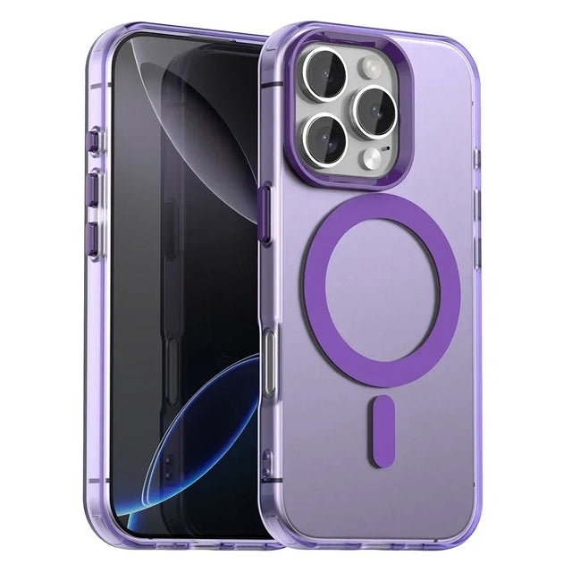 Husa de protectie Techsuit CandyCase MagSafe compatibil cu iPhone 16 Pro, Mov
