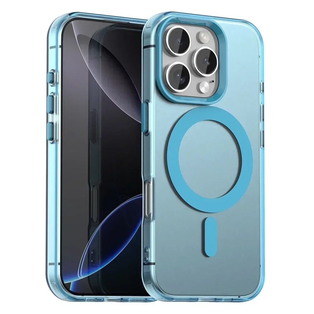 Husa de protectie Techsuit CandyCase MagSafe compatibil cu iPhone 16 Pro Max, Albastru