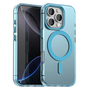 Husa de protectie Techsuit CandyCase MagSafe compatibil cu iPhone 16 Pro Max, Albastru