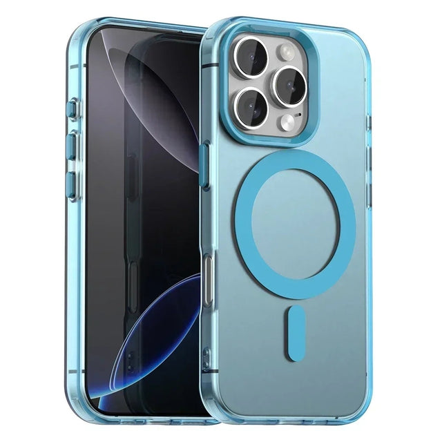Husa de protectie Techsuit CandyCase MagSafe compatibil cu iPhone 16 Pro Max, Albastru