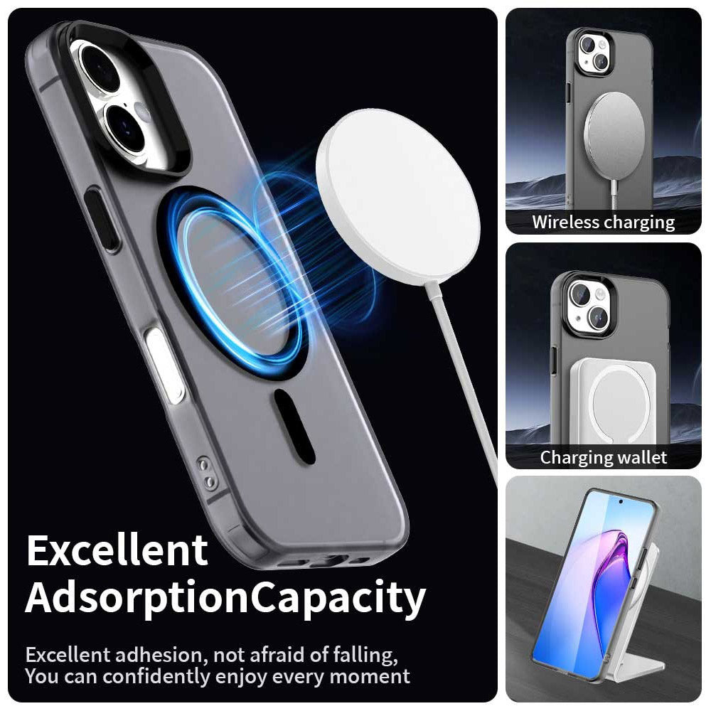 Husa de protectie Techsuit CandyCase MagSafe compatibil cu iPhone 16 Plus, Negru