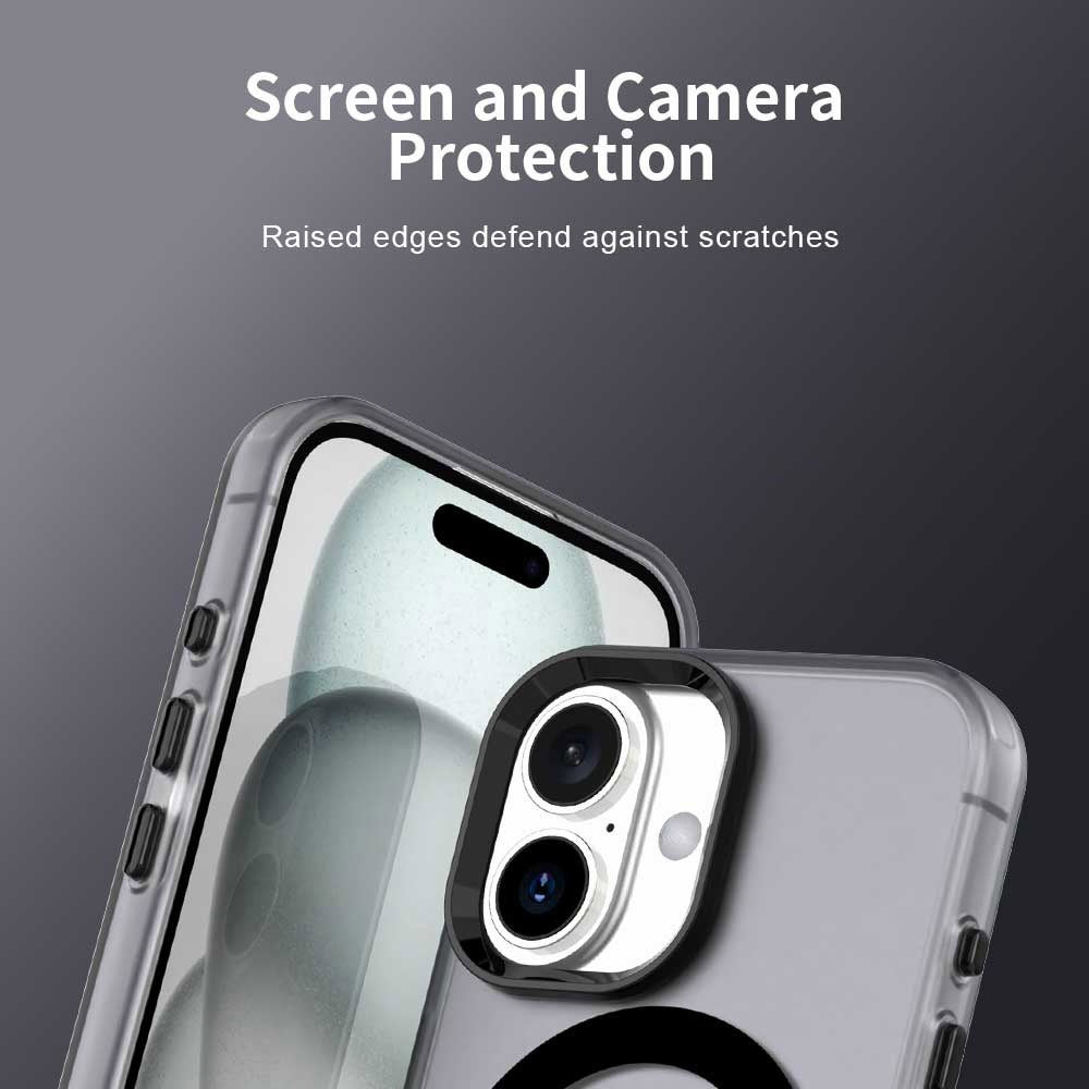 Husa de protectie Techsuit CandyCase MagSafe compatibil cu iPhone 16 Plus, Negru