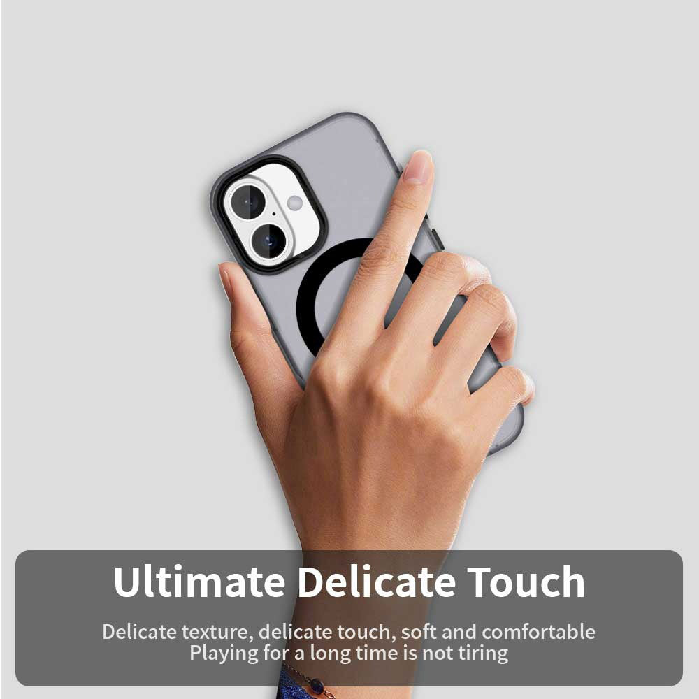 Husa de protectie Techsuit CandyCase MagSafe compatibil cu iPhone 16, Negru