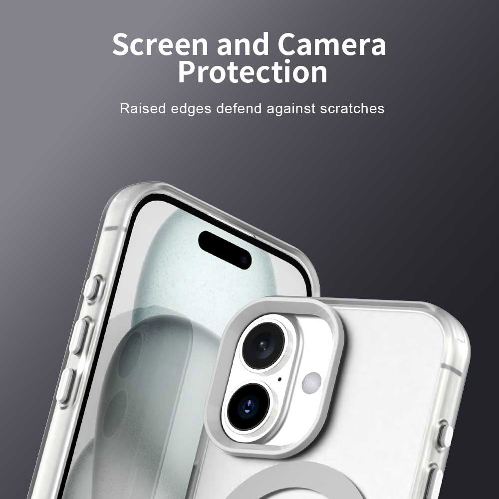 Husa de protectie Techsuit CandyCase MagSafe compatibil cu iPhone 16 Plus, Alb
