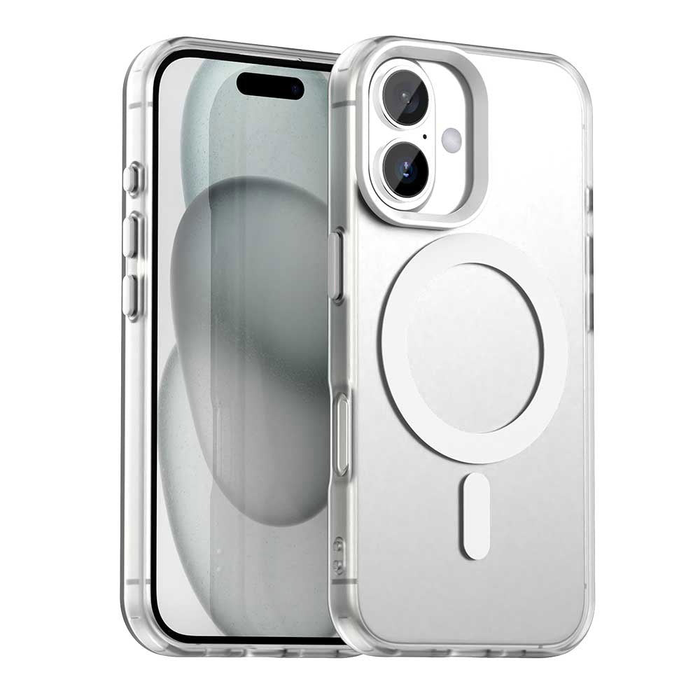 Husa de protectie Techsuit CandyCase MagSafe compatibil cu iPhone 16 Plus, Alb