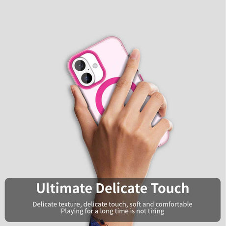 Husa de protectie Techsuit CandyCase MagSafe compatibil cu iPhone 16, Roz