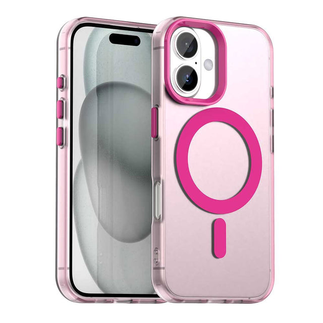 Husa de protectie Techsuit CandyCase MagSafe compatibil cu iPhone 16, Roz