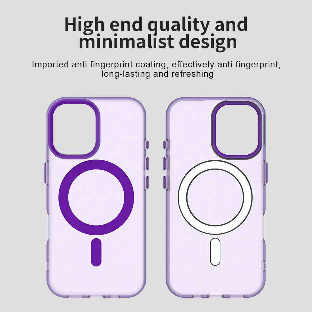 Husa de protectie Techsuit CandyCase MagSafe compatibil cu iPhone 16, Mov