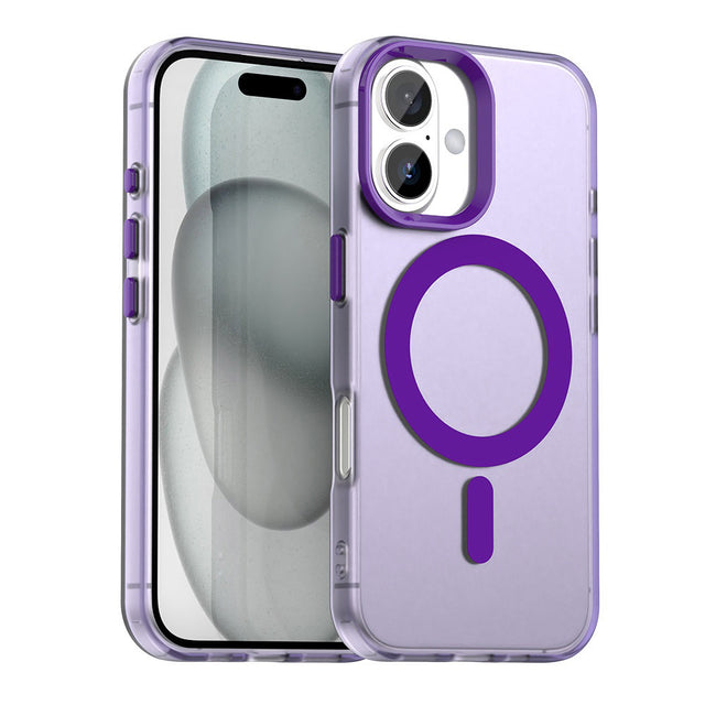 Husa de protectie Techsuit CandyCase MagSafe compatibil cu iPhone 16 Plus, Mov