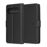 Husa de protectie Techsuit Leather Folio compatibil cu Google Pixel 10 Pro XL, Negru