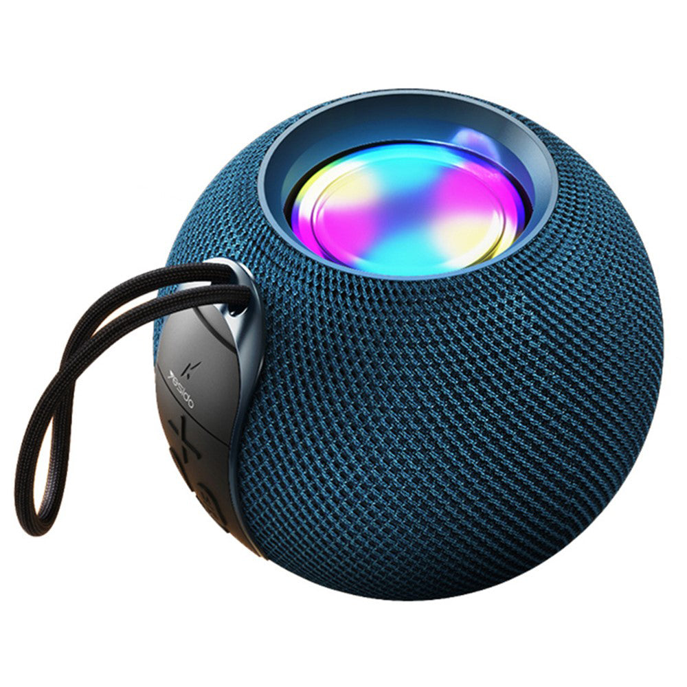 Casti Yesido Wireless Speaker (YSW13), Bluetooth 5.1, RGB Lights, Portable, Surround Sound, TF, USB, DC5V, 1200mAh, 5W, Albastru