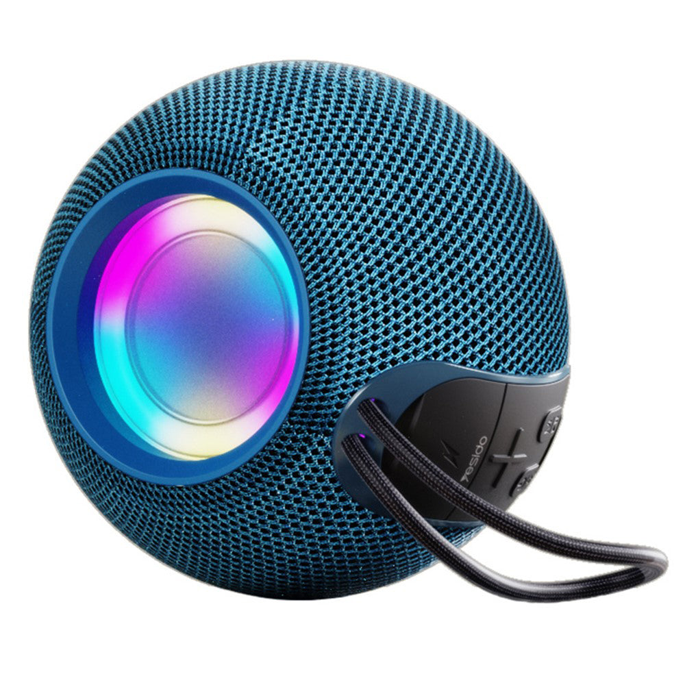 Casti Yesido Wireless Speaker (YSW13), Bluetooth 5.1, RGB Lights, Portable, Surround Sound, TF, USB, DC5V, 1200mAh, 5W, Albastru