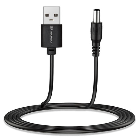 Adaptor Techsuit (set de 11) Cable Adapter ChargeNest (AC21), USB to 7x DC Barrel, Jack Adapter, Type-C, Mini-USB, Micro-USB, Negru