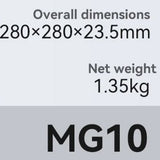 Gadget Yesido Digital Scale Body Weight (MG10), LED Display, Tempered Glass, 5-150kg, Negru