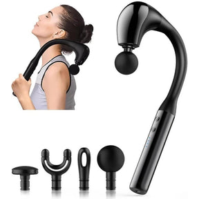 Yesido Handheld Back Massager (MG07), 15W, 1500mAh, 5 Levels of Intensity Adjustable, Negru