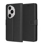 Husa de protectie Techsuit Leather Folio compatibil cu Honor 400 Pro, Negru