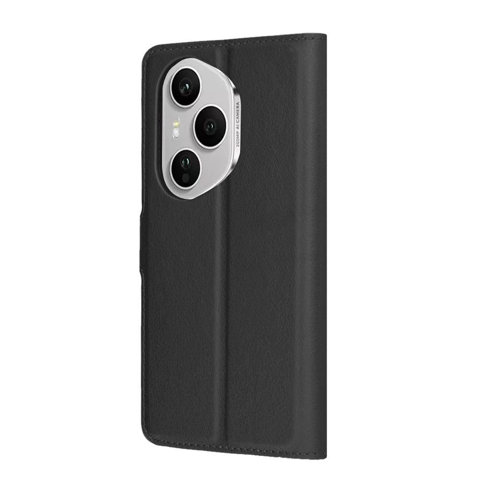 Husa de protectie Techsuit Leather Folio compatibil cu Honor 400 Pro, Negru