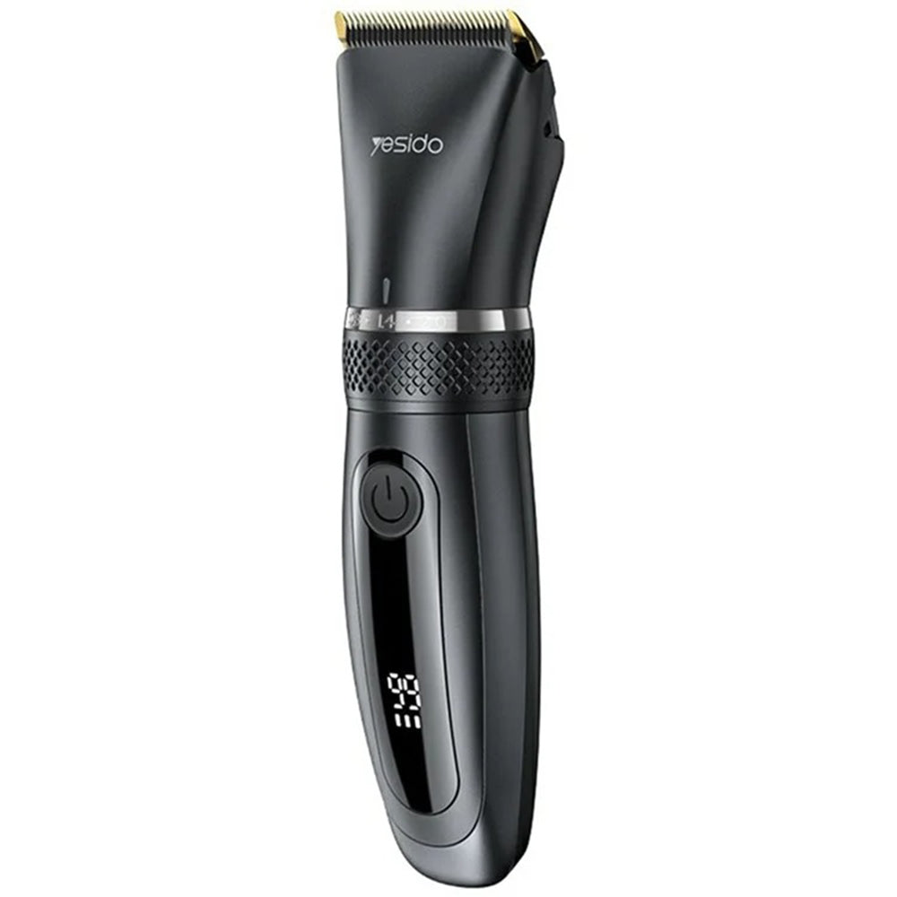 Yesido Hair Clipper (MG06), USB, 1200mAh, IPX5 Waterproof, Power Display, 5 Stages Length, Negru