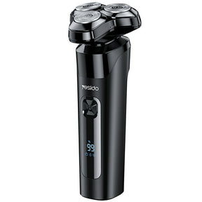 Yesido Electric Shaver Razor (MG05), with 3 Floating Cutter Heads, LED Power Display, USB, 9500RPM, 600mAh, Negru