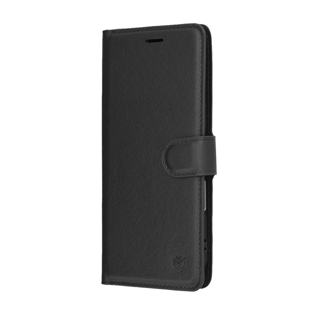 Husa de protectie Techsuit Leather Folio compatibil cu iPhone 17 Air, Negru