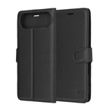 Husa de protectie Techsuit Leather Folio compatibil cu iPhone 17 Air, Negru