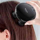 Yesido Handheld Head Massager (MG04), with 4 Gear Head Scratcher, Electrical Muscle Stimulation, 1200mAh, 3200RPM, Negru