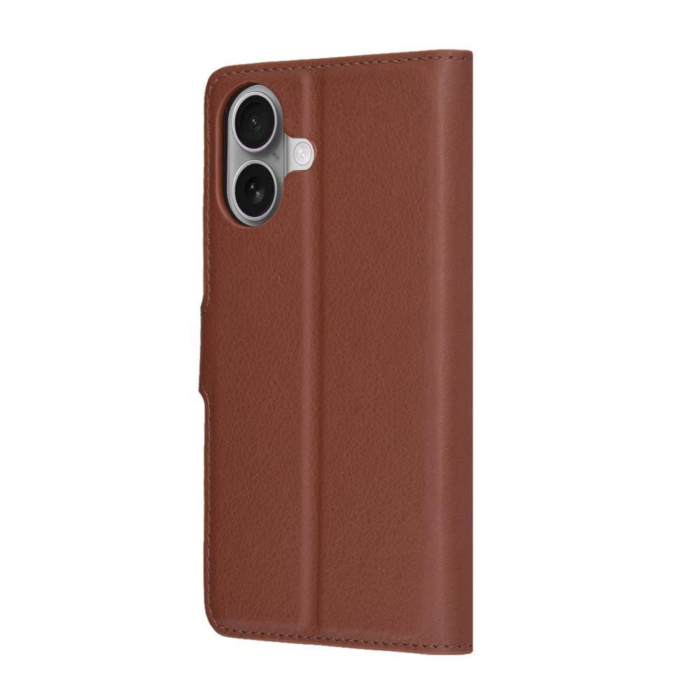 Husa de protectie Techsuit Leather Folio compatibil cu iPhone 17, Maro