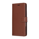 Husa de protectie Techsuit Leather Folio compatibil cu iPhone 17 Pro, Maro